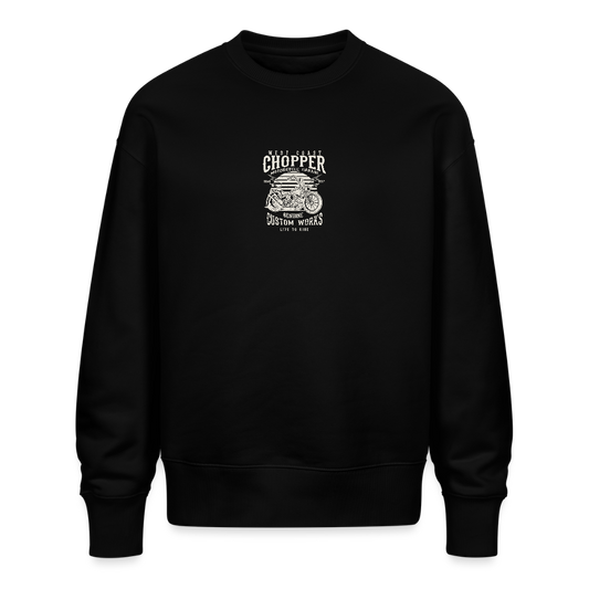 Stanley/Stella Uniseks oversize bio-sweater RADDER - zwart