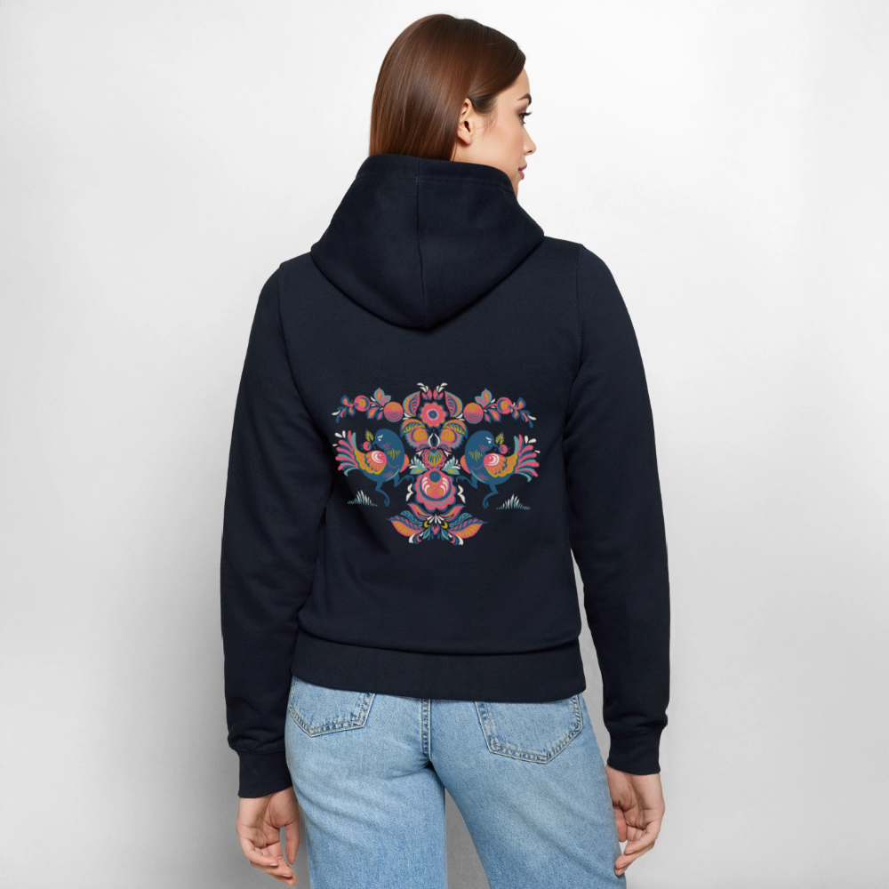 Vrouwen ziphoodie - navy