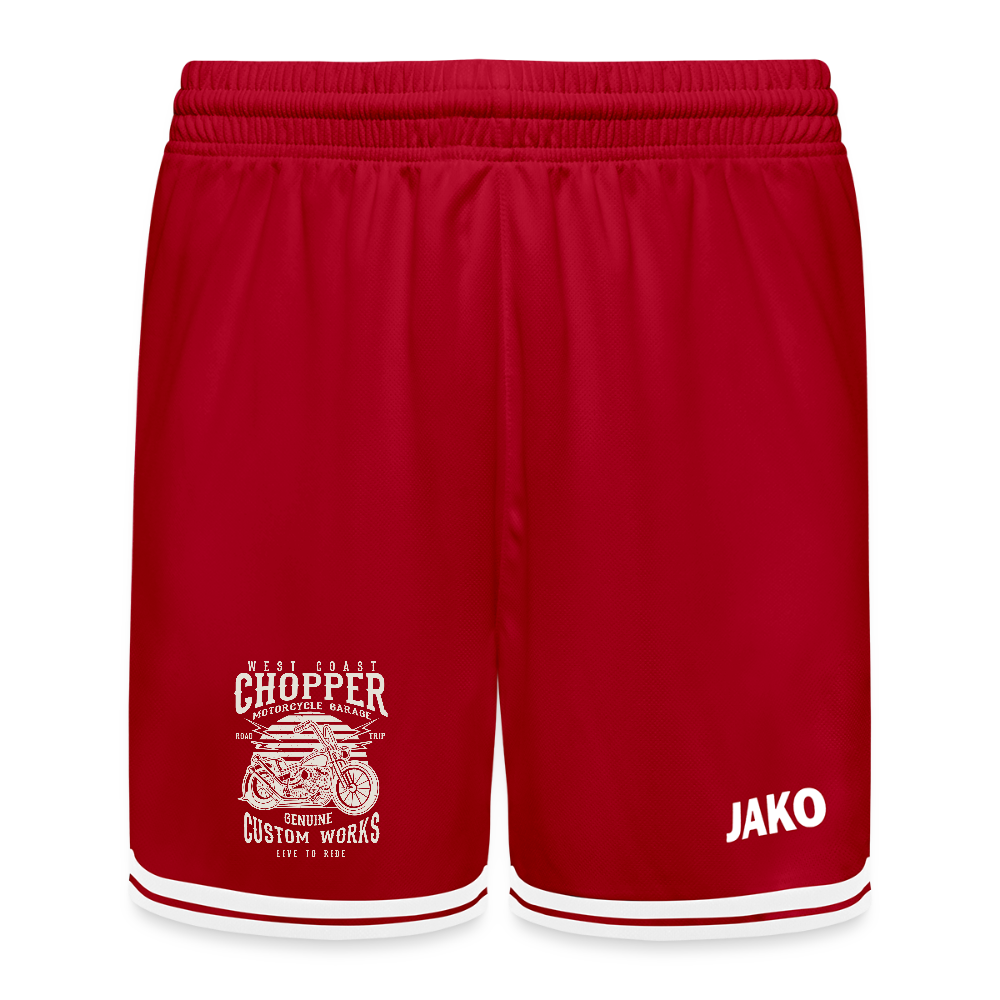 JAKO Kinderbasketbalshort Center 2.0 - rood/wit