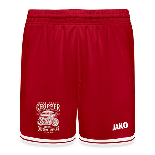 JAKO Kinderbasketbalshort Center 2.0 - rood/wit