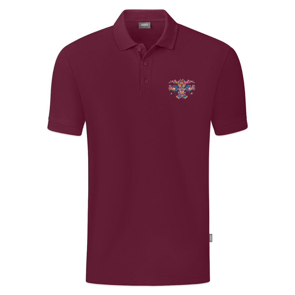 JAKO Teenager polo Organic - wijnrood