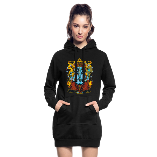 Hoodiejurk - zwart