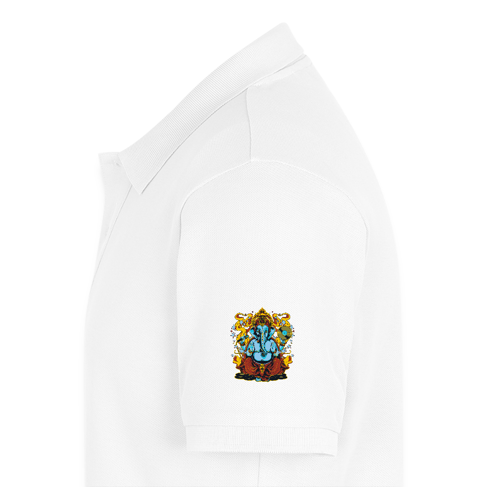Mannen Premium Bio Poloshirt - wit
