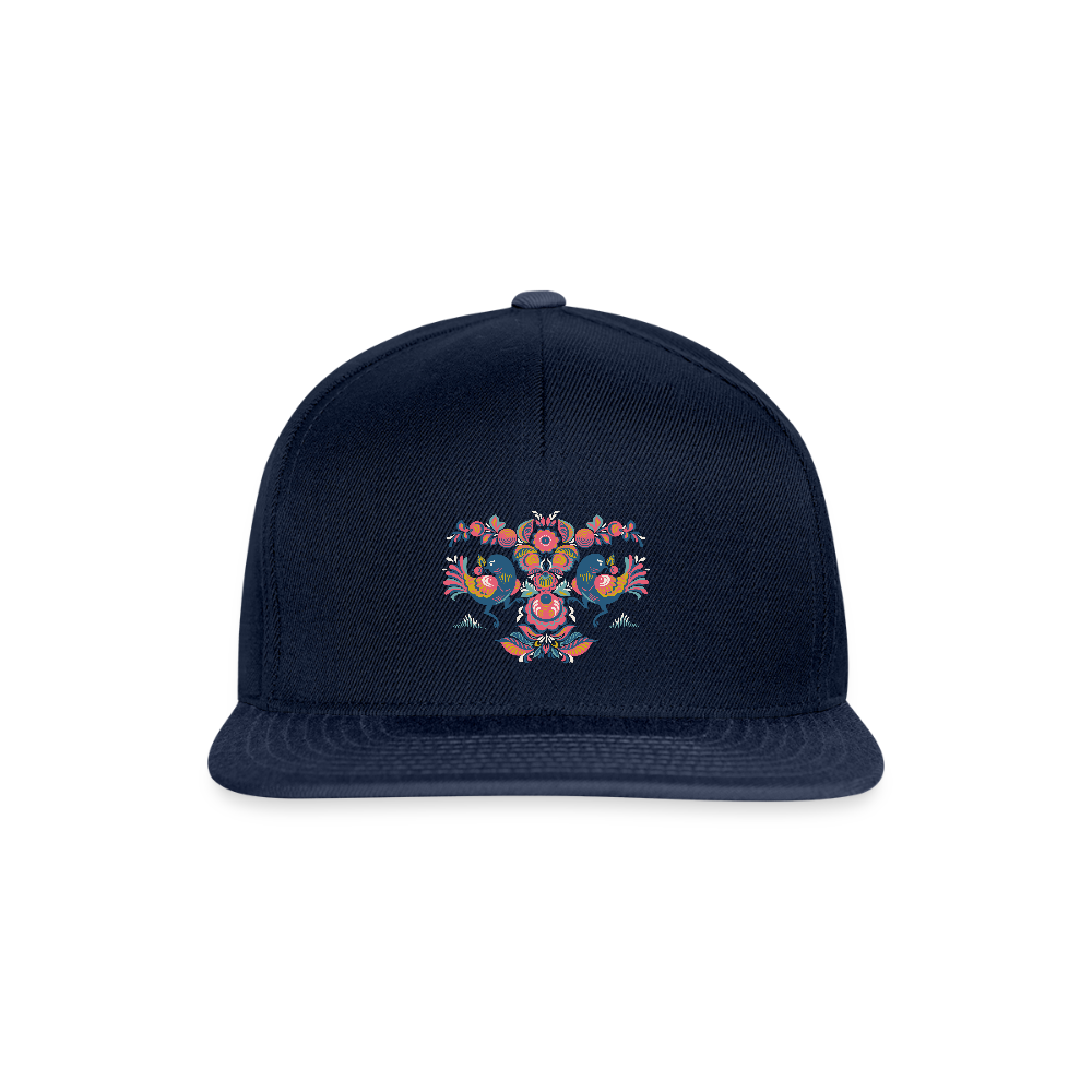 Snapback cap - navy/navy