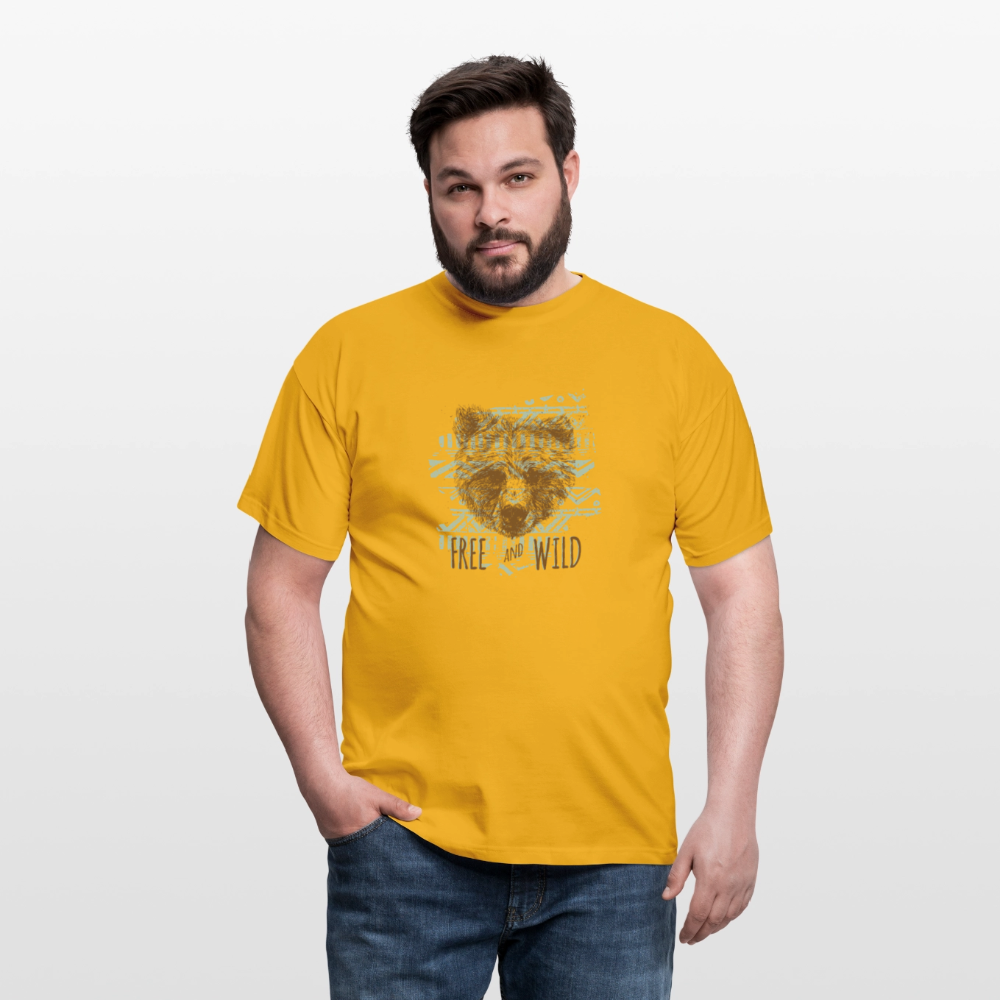 Mannen T-shirt - geel