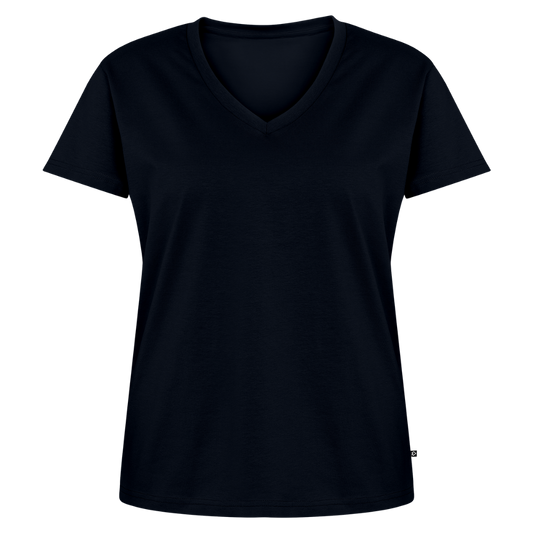 Vrouwen bio T-shirt met V-hals van Stanley & Stella - navy