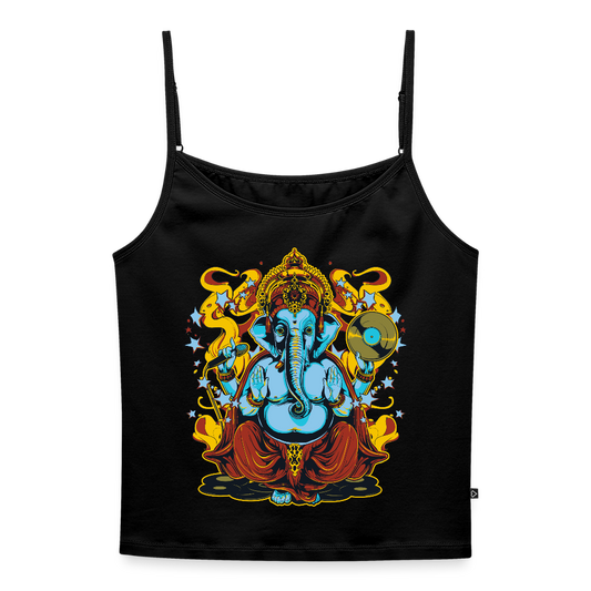 Vrouwen spaghetti-tanktop - zwart