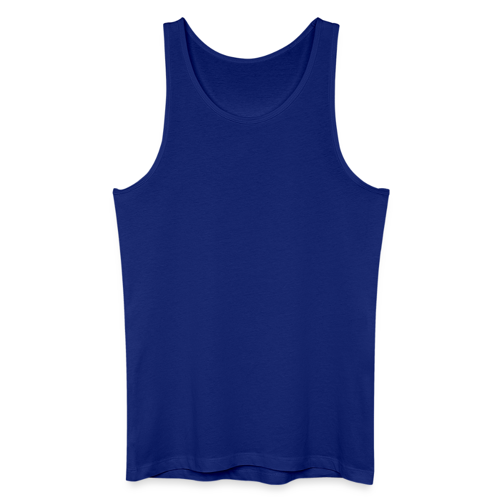 Mannen bio tanktop - koningsblauw