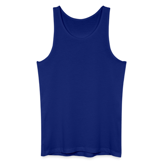 Mannen bio tanktop - koningsblauw