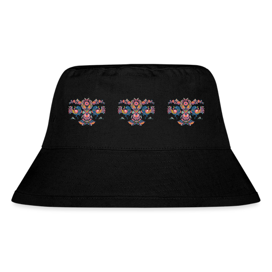 Stanley/Stella gerecyclede bucket hat - zwart