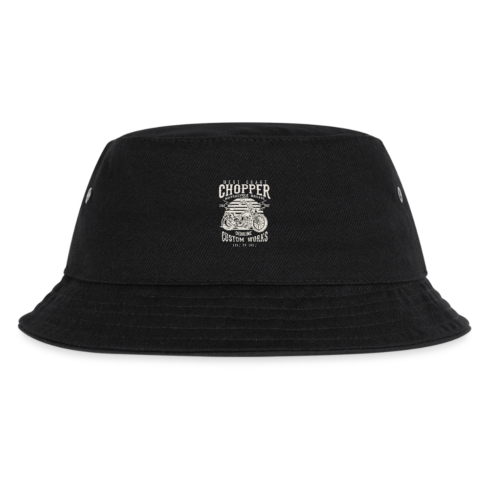 Kinder bucket hat - zwart
