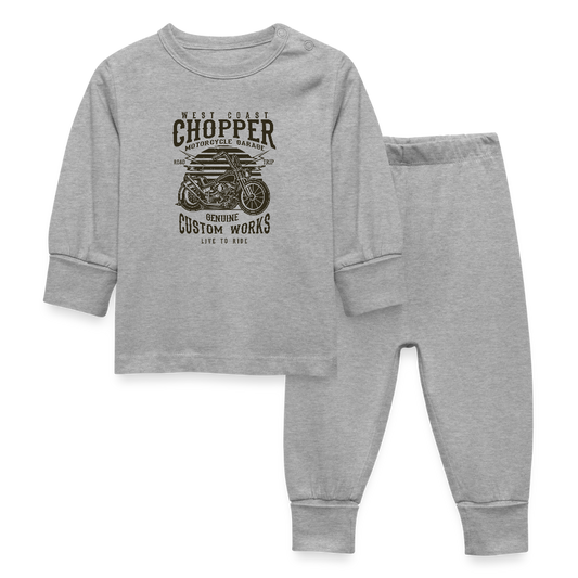 Baby-/kinderpyjama - grijs gemêleerd