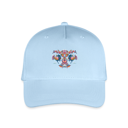 Bio kinder basecap - lichtblauw