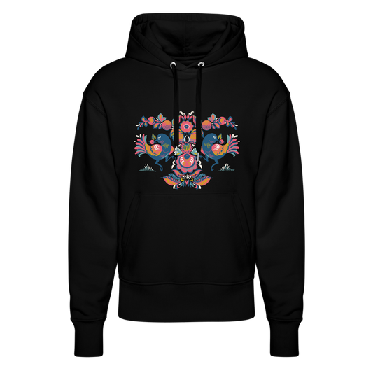 Stanley/Stella Uniseks relaxed fit bio-hoodie SLAMMER - zwart