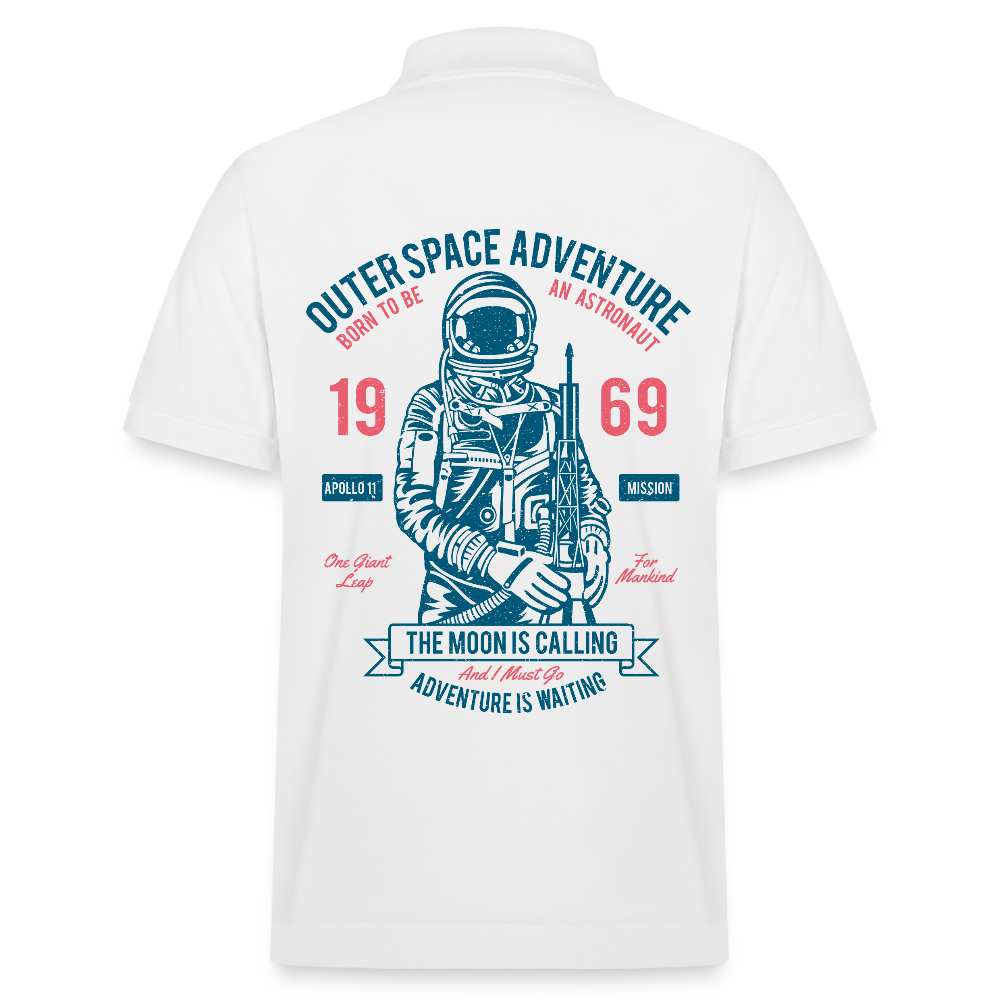 Stanley/Stella uniseks bio poloshirt PREPSTER - wit