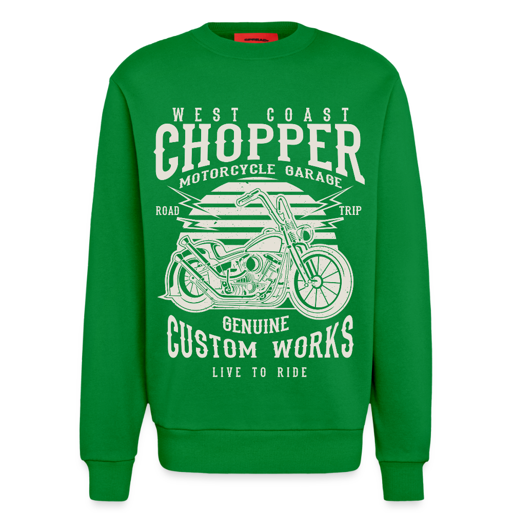 Organic relaxed crewneck made in EU - City Green