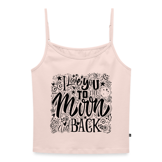 Vrouwen spaghetti-tanktop - poederroze