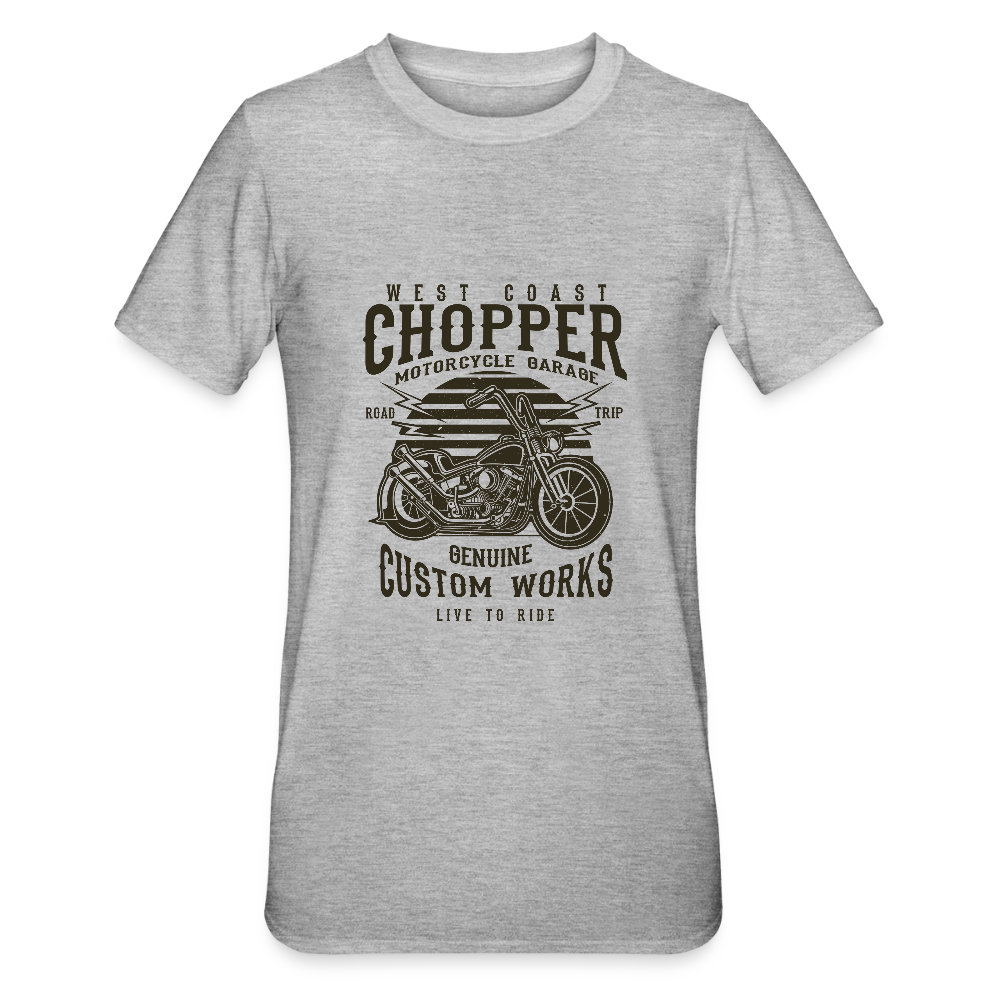 Unisex Polycotton T-shirt - grijs gemêleerd