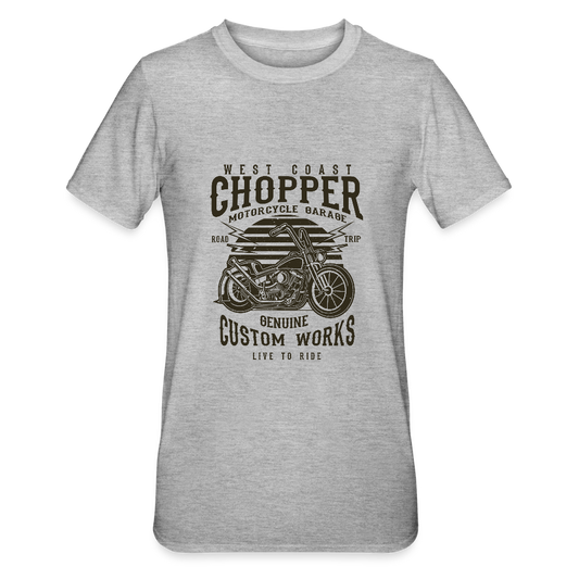 Unisex Polycotton T-shirt - grijs gemêleerd