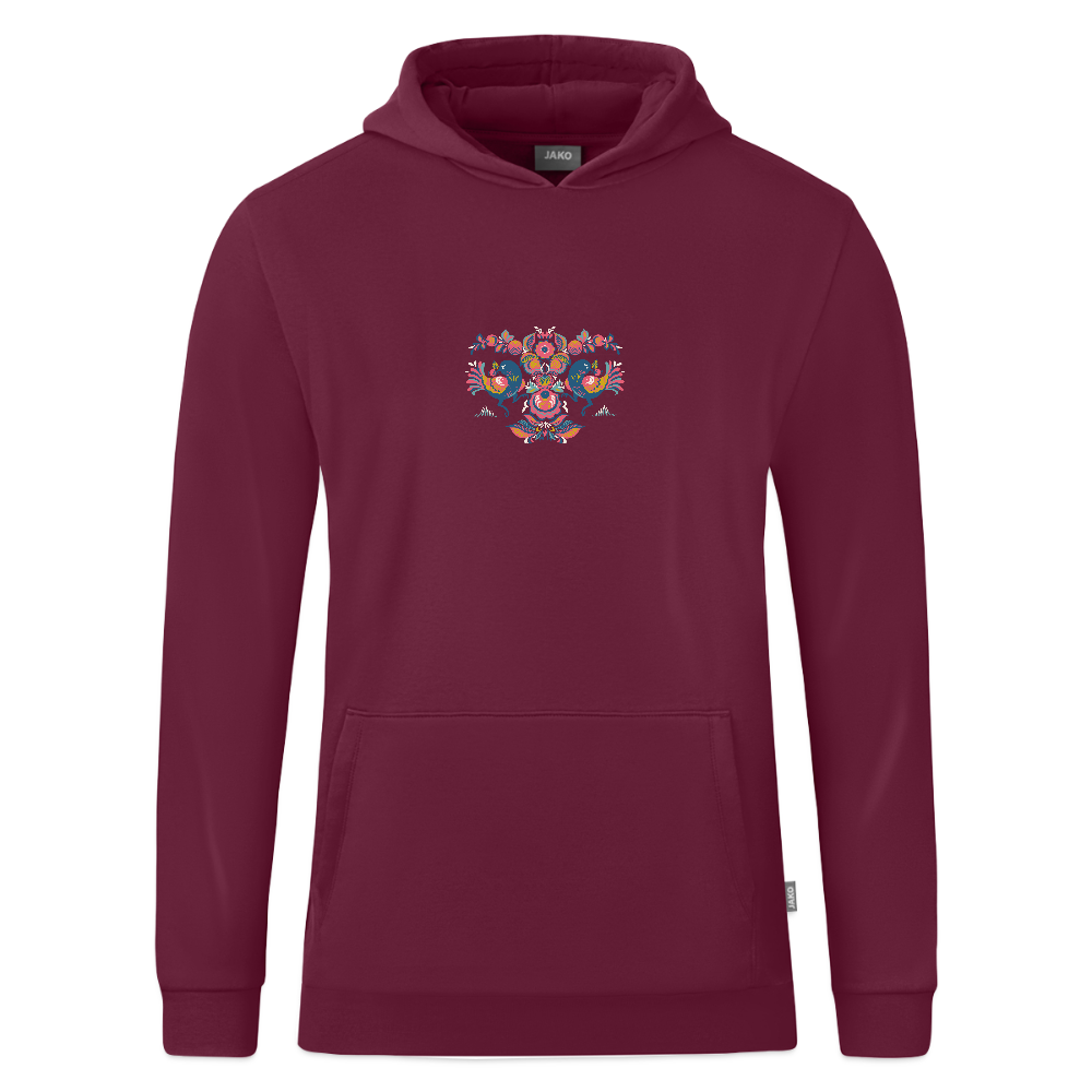 JAKO Teenager hoodie Organic - wijnrood