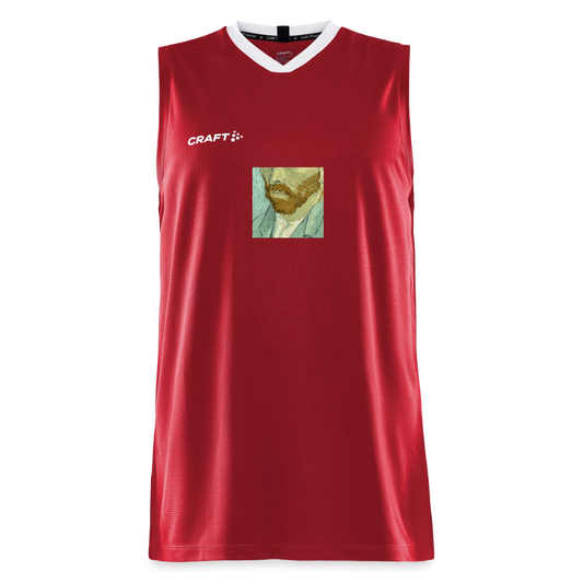 CRAFT Progress mannen basketbalshirt - donkerrood