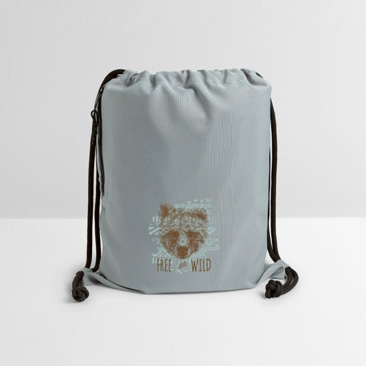 Gymtas van gerecycled materiaal - steengrijs mineral wash