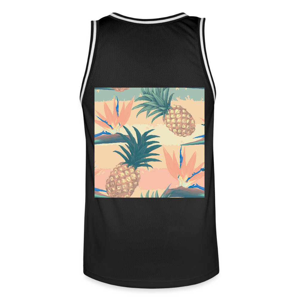 Mannen basketbal shirt - zwart/wit