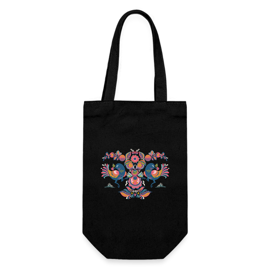 Cadeauzak voor flessen - zwart