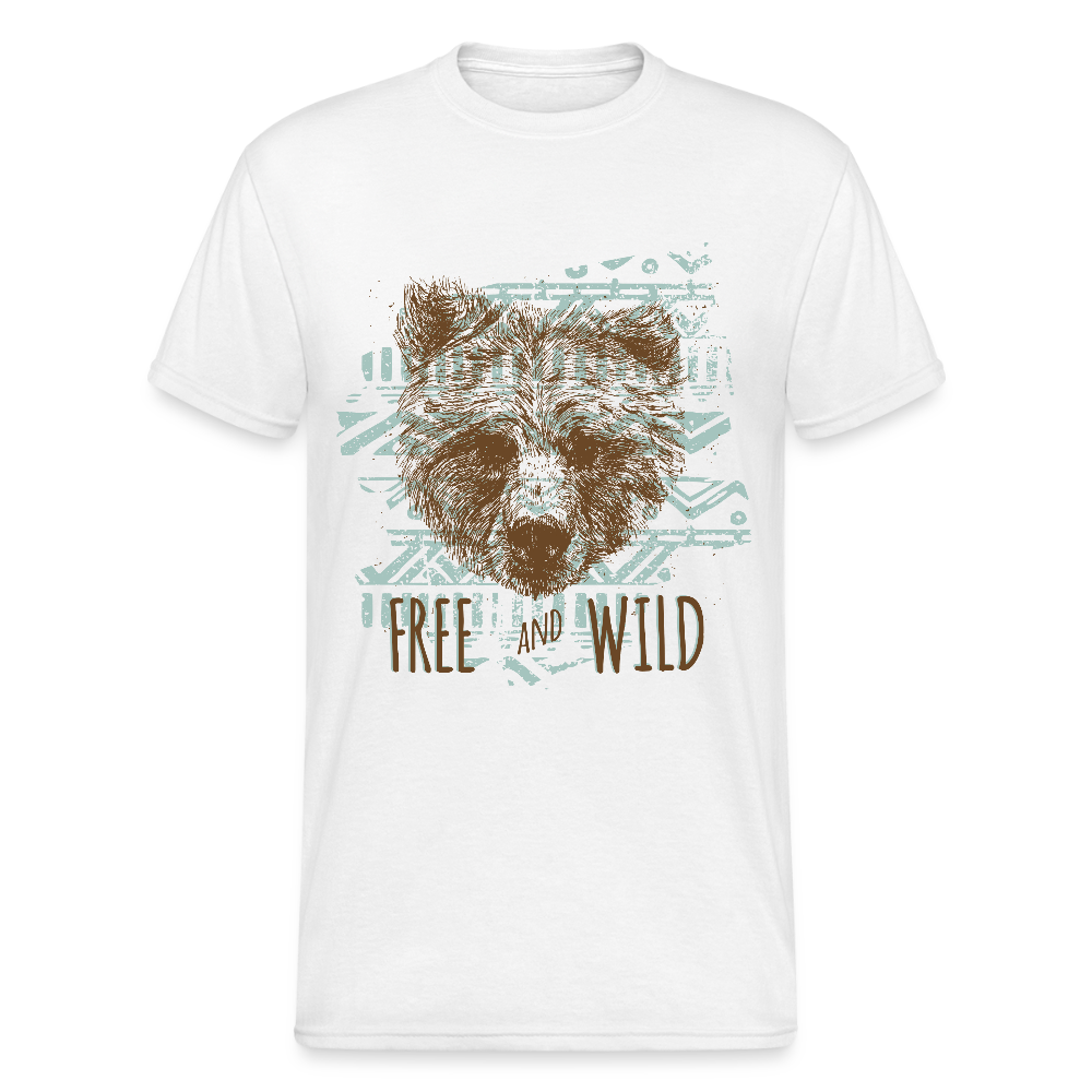 Mannen Gildan Heavy T-shirt - wit