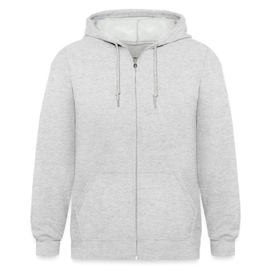 Mannenjack Heavyweight met capuchon - heather wit