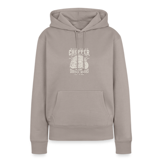 Vrouwen Premium hoodie - taupe