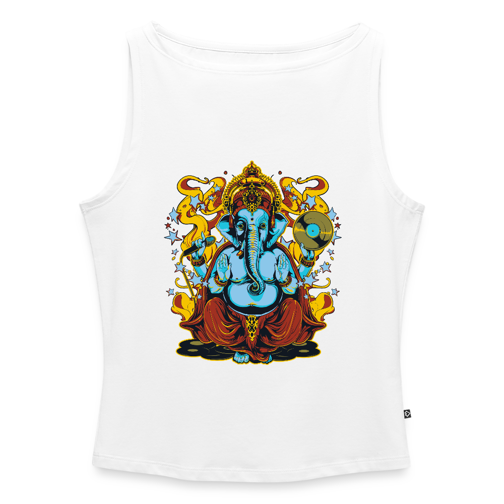 Vrouwen tanktop met U-hals - wit