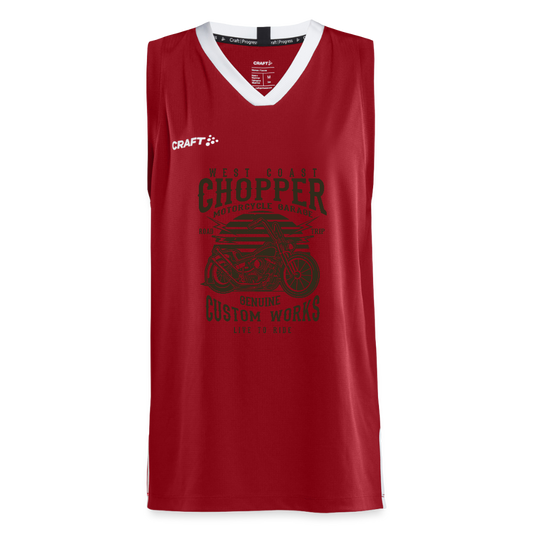 CRAFT Progress teenager basketbalshirt - donkerrood