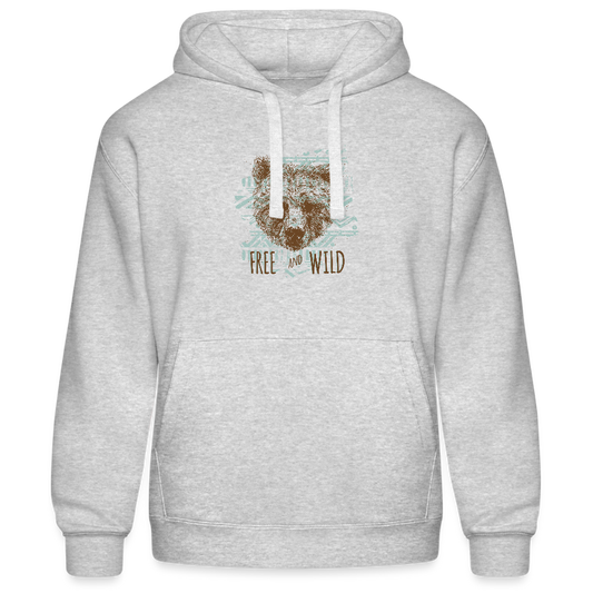 Mannenhoodie van Russell - grijs gemêleerd