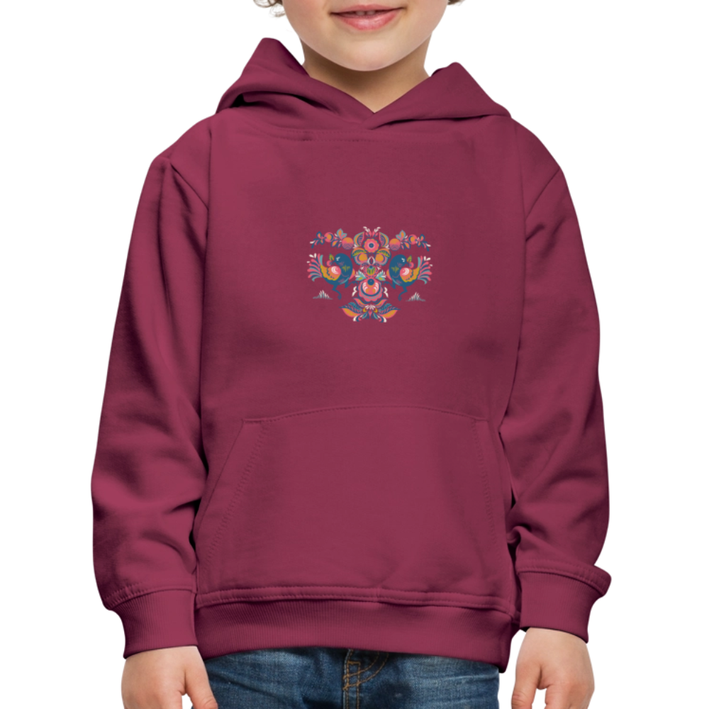 Kinderen trui Premium met capuchon - bordeaux