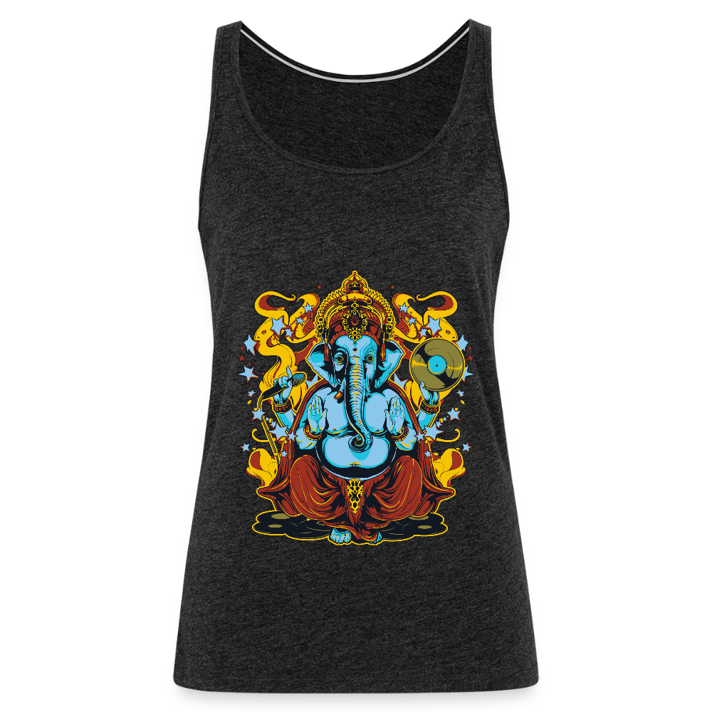 Vrouwen Premium tank top - houtskool