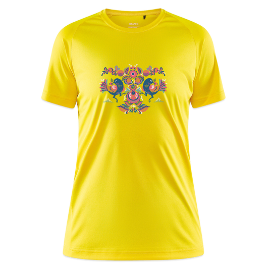 CRAFT Core Unify vrouwen training-T-shirt - geel