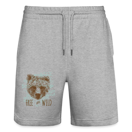 Stanley/Stella uniseks bio-joggingshorts Mover - grijs gemêleerd