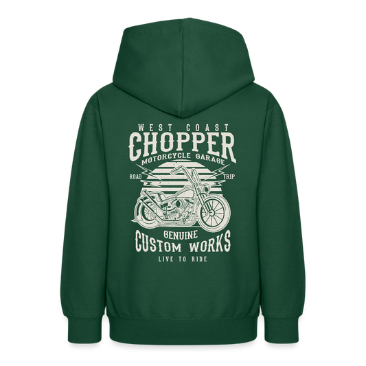Teenager hoodie - flesgroen