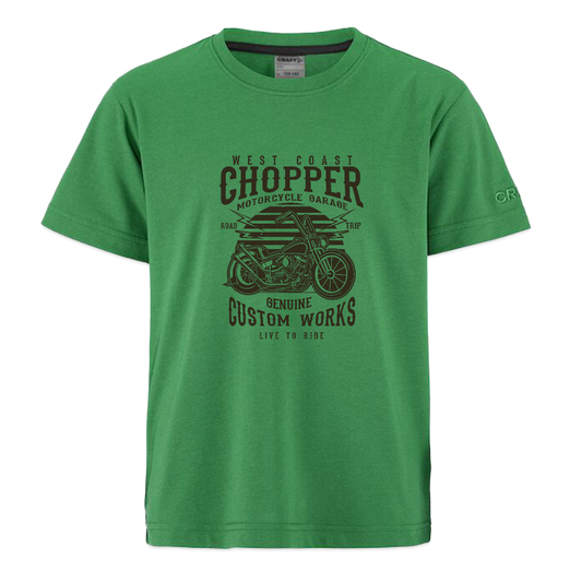CRAFT Community 2.0 tieners T-shirt - smaragdgroen