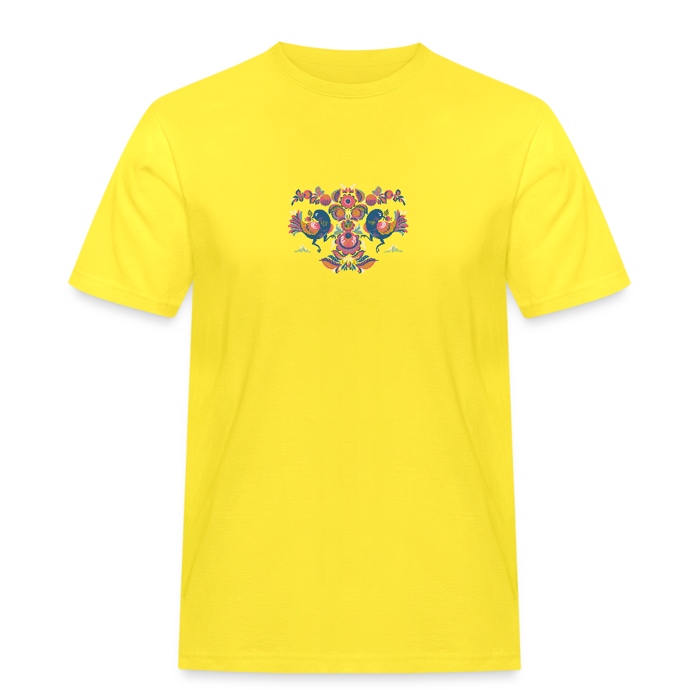 Mannen Workwear T-shirt - geel
