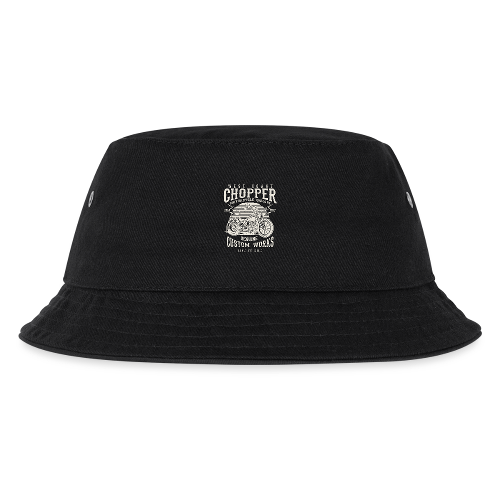 Kinder bucket hat - zwart