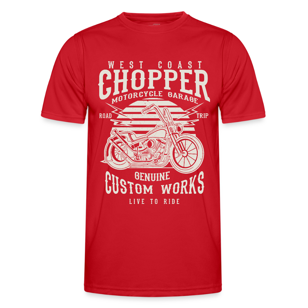 Functioneel T-shirt voor mannen - rood
