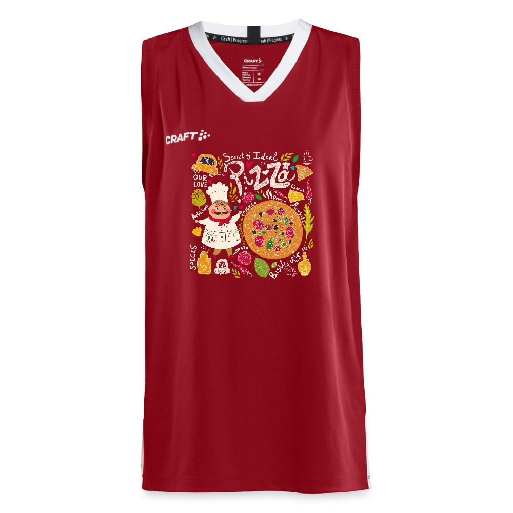 CRAFT Progress teenager basketbalshirt - donkerrood