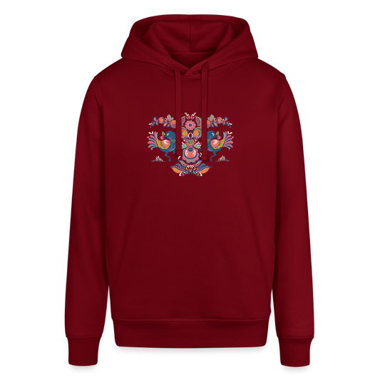 Uniseks bio-hoodie van Stanley & Stella - bourgognerood