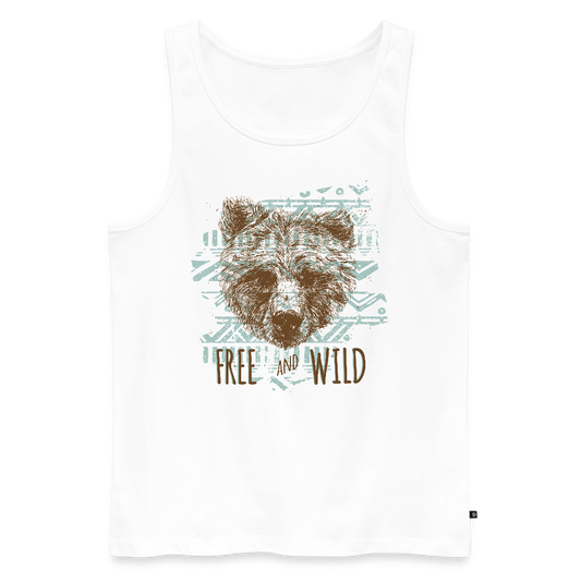 Mannen Premium tank top - wit
