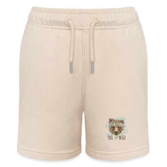 Stanley/Stella teenager bio-joggingshorts MINI BOLTER - witgrijs