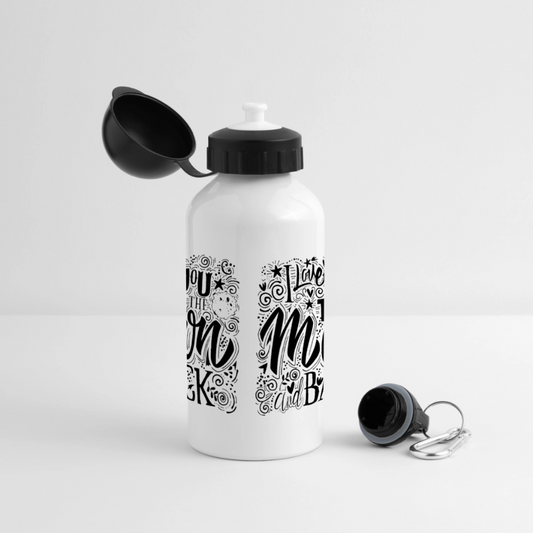 Drinkfles met verschillende sluitingen - wit