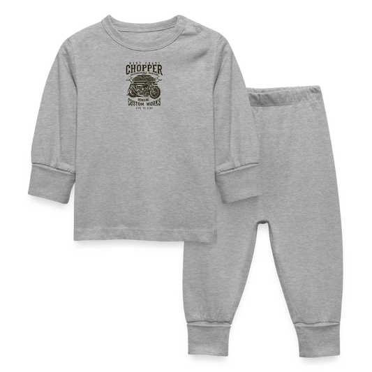 Baby-/kinderpyjama - grijs gemêleerd