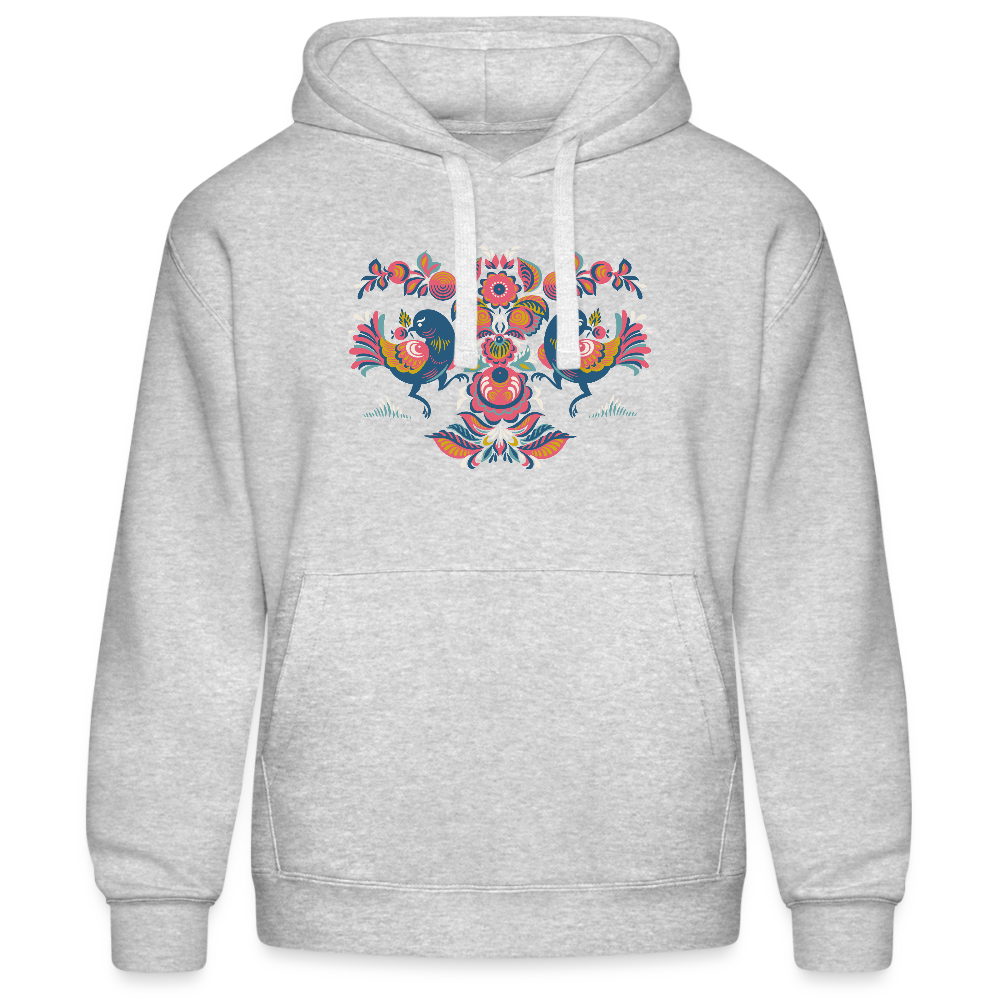 Mannenhoodie van Russell - grijs gemêleerd